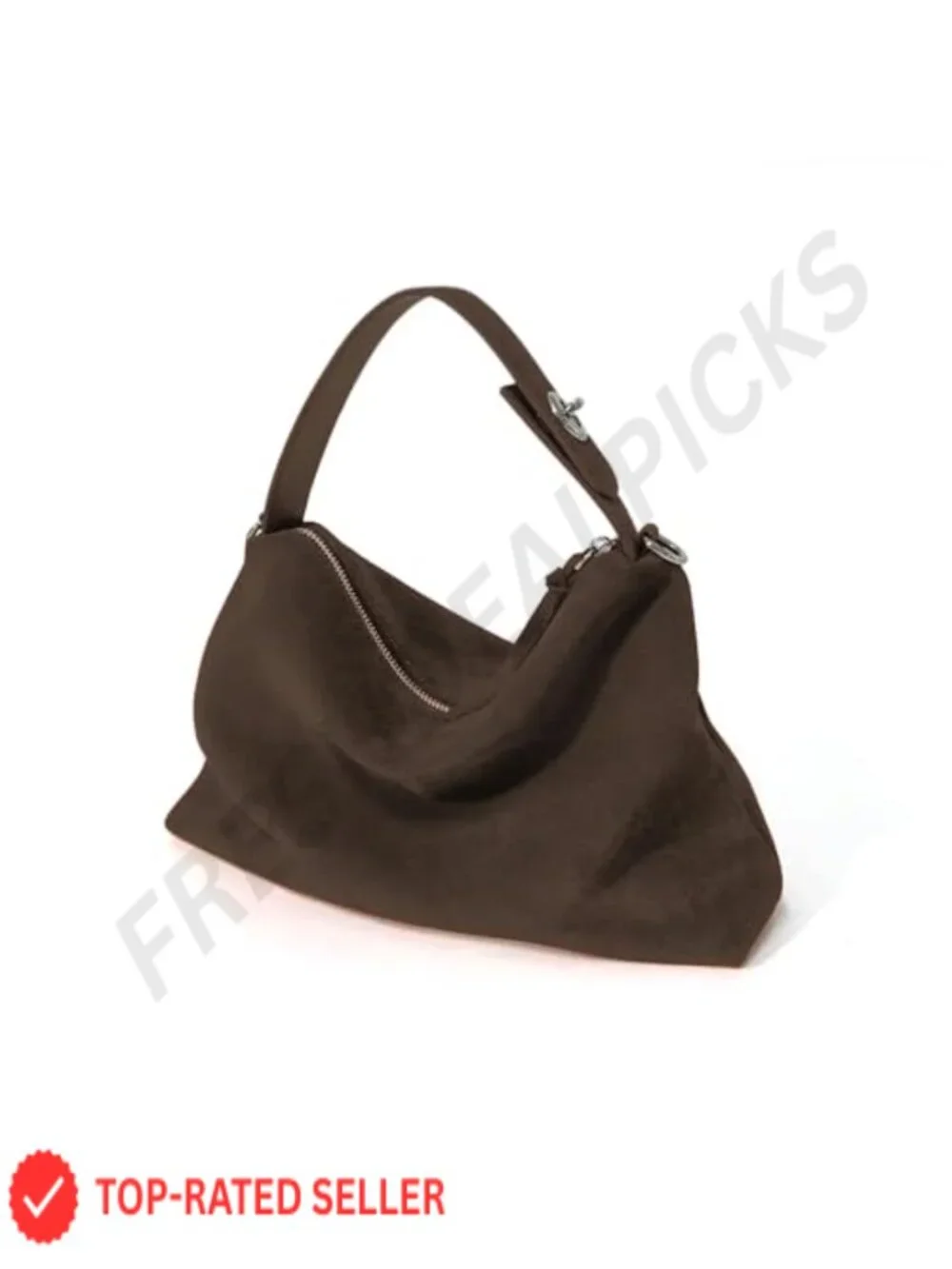 Suede Leather Tote Bag Women Crossbody Shoulder Satchel Hobo Purse w/
